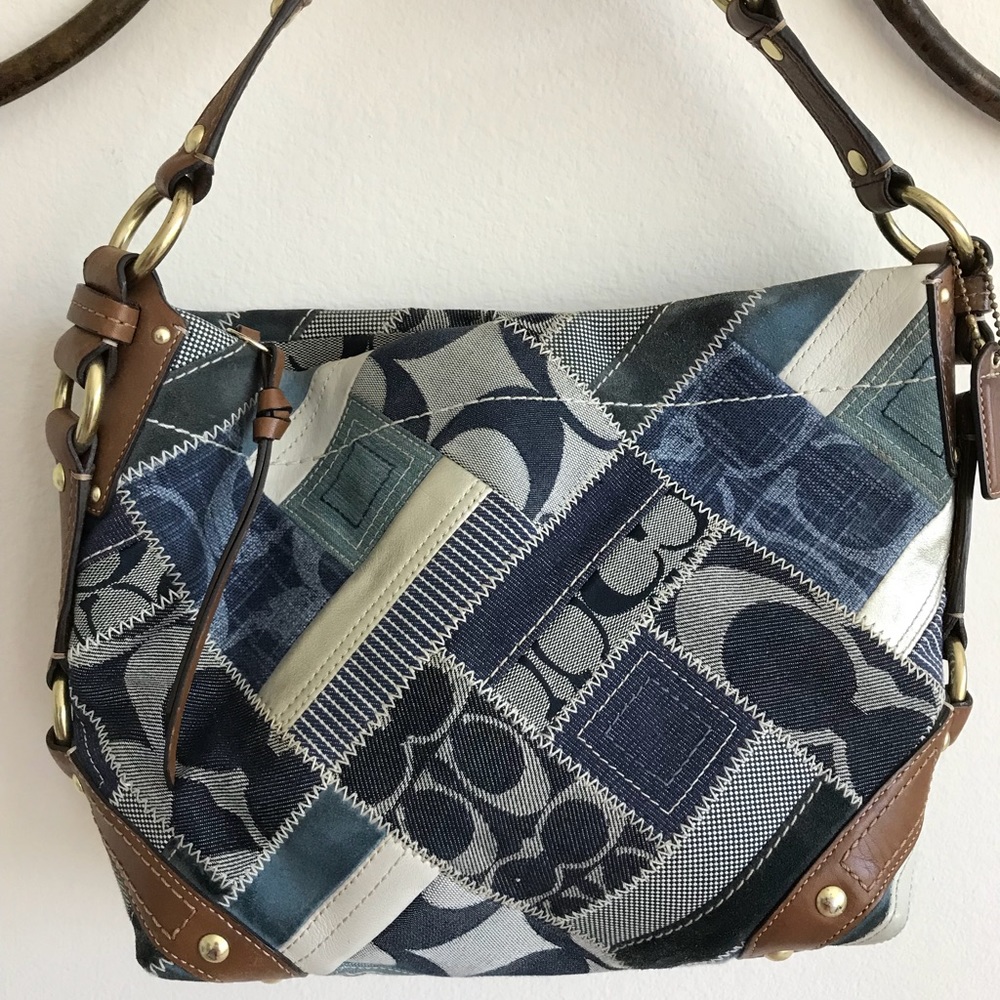 Coach multi fabric bag